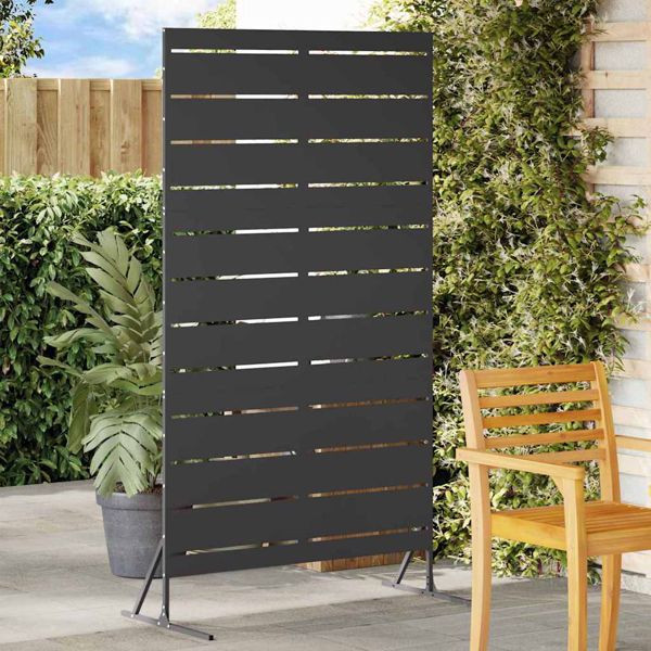 vidaXL Sichtschutz Schwarz 100 x 50 x 180 cm Stahl, 868563