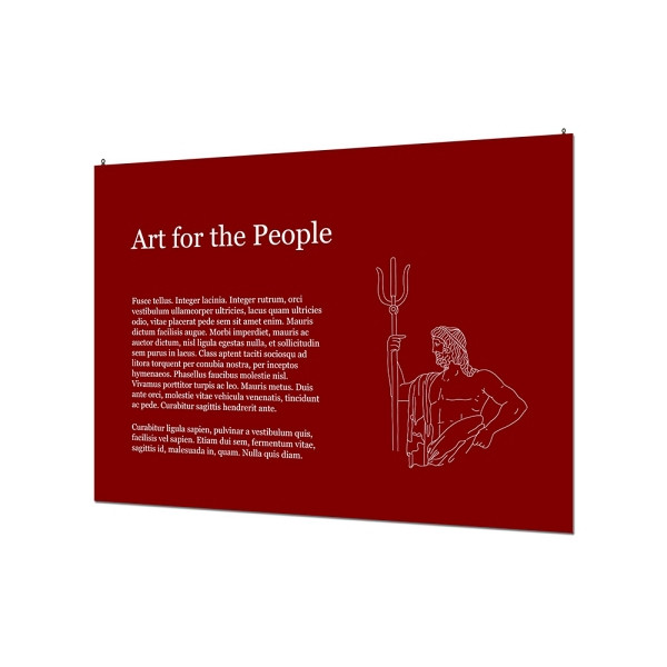 Showdown Displays Indoor Wandschild Basic 70 x 100 cm KAPA 5 mm, FBW700x1000-KP5