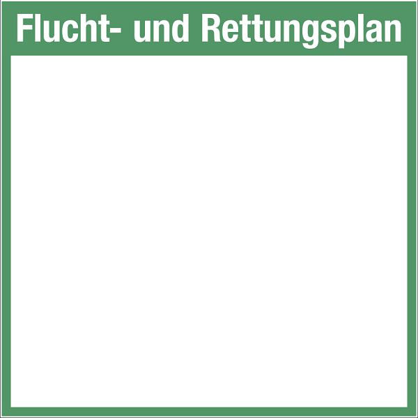 Moedel Flucht- und Rettungsplan ohne Legende, Kunststoff, 604x604 mm, 57129