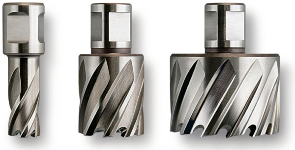 Fein HSS Nova 75 Kernbohrer mit 3/4 in Weldon-Aufnahme, Bohr-Ø 21 mm, Schnitttiefe 75, 63134210053
