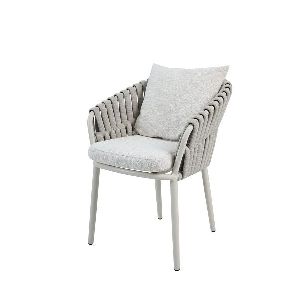BEST Torino Dinning Sessel Gartenstuhl mit Armlehnen Anthrazit 58 x 63 x 78 cm, 521692