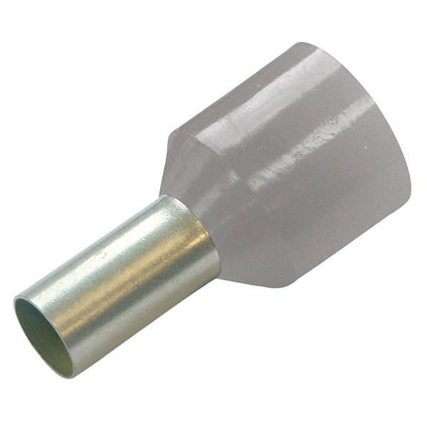 Haupa isolierte Aderendhülse 0,75 mm²/10 mm grau, VE: 100 Stück, 272803