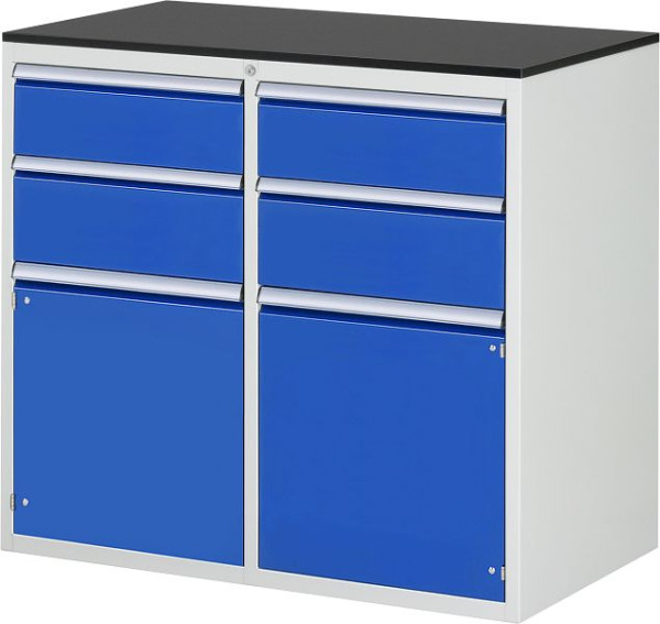 RAU Schubladenschrank 7000, 1145x650x1030mm, li: H180, H210mm, Flügeltür, re: H180, H210mm, Flügeltür, melaminharzbeschichtet, 03-LL7.1.1A-M.11