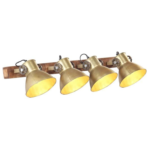 vidaXL Wandlampe Industriestil Messing 90x25 cm E27, 320506