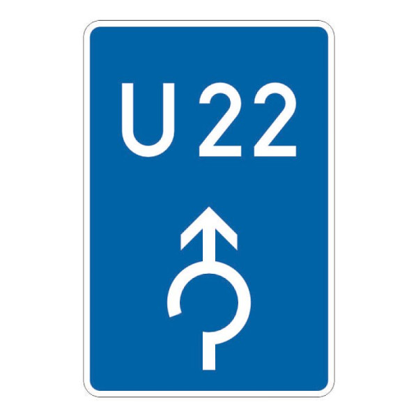 Stein HGS Bedarfsumleitung im Kreisverkehr geradeaus Nr. 460-31, 600 x 900 mm, RA1, Alform, 460-31.0011