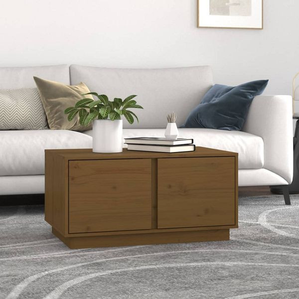 vidaXL Couchtisch Honigbraun 80x50x40 cm Massivholz Kiefer, 814422