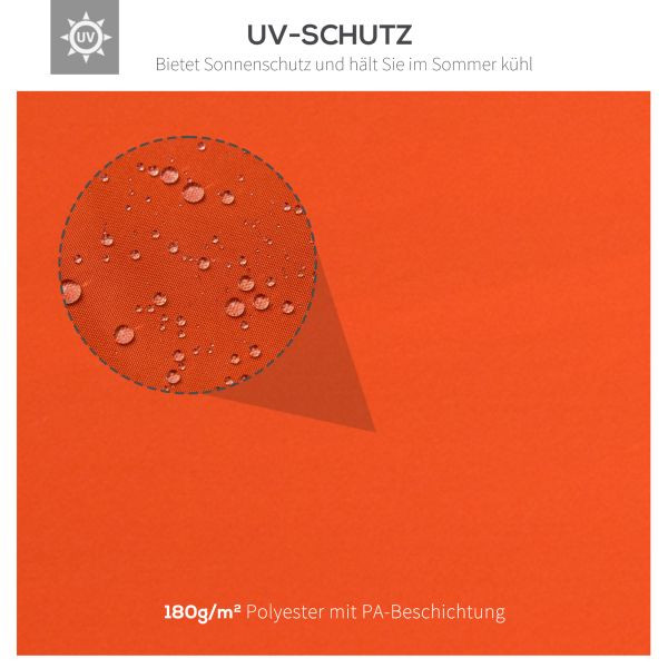 Outsunny Ersatzdach für Metall-Gartenpavillon 3x4 Partyzelt Dach Rostrot, 100110-052TE