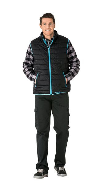 Planam Outdoor Lizard Weste, schwarz/blau, Größe S, 3698044