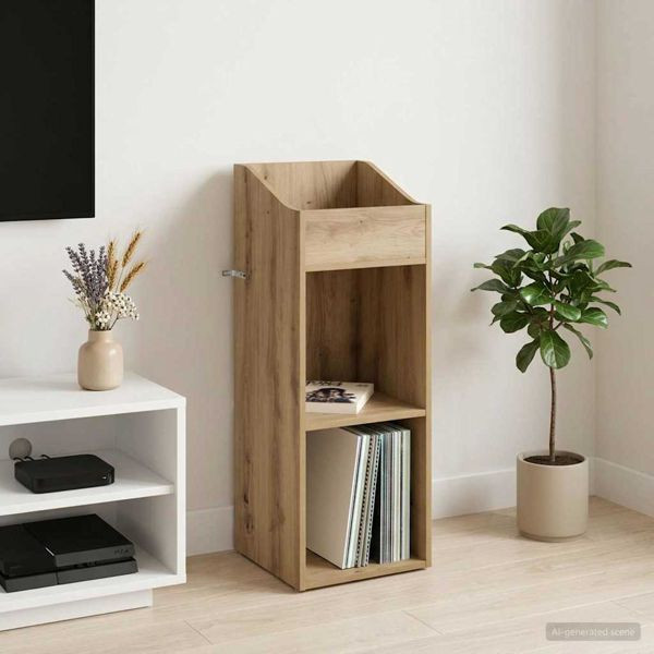 vidaXL Schallplattenschrank Artisan-Eiche 36 x 36 x 95,5 cm, 8012833