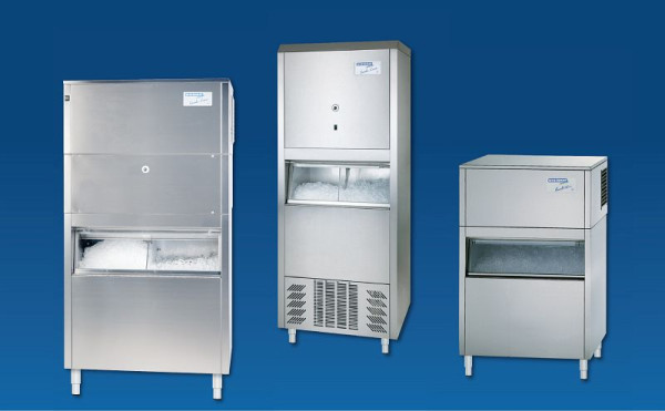 Wessamat Eisbereiter Combi-Line, Wellentechnik, Für Crushed-Ice + Eiswürfel, Wasserkühlung, 138 kg, Leistung: 80 kg/Tag, 3056