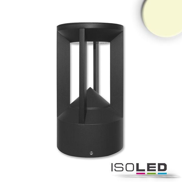 ISOLED LED Leuchte Poller-4, 9W, sandschwarz, warmweiß, 114271