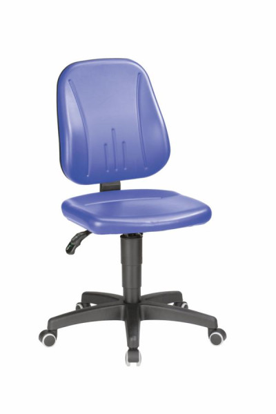 bimos Unitec mit Rollen und Kunstleder blau, Sitzhöhe 440-620 mm, 9653-0562