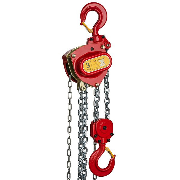 DELTA RED® Premium Stirnradkettenzug, mit Überlastschutz, 3t mit 3m Hubhöhe, DR.0.04403003.OP