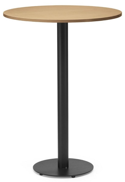 Deskin Cafeteria-/Stehtischsystem PARMA rund, Buchedekor, 800 x 800 x 1125 mm, 287714
