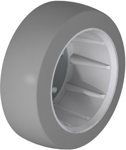 Blickle REV 215x82/60-5-SG Rad aus Elastik-Vollgummi, Grau, 462929