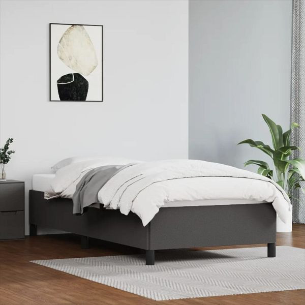 vidaXL Bettgestell Grau 80x200 cm Kunstleder, 347219, 8720287172680