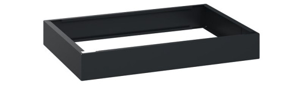 C+P Unterbauten Classic PLUS, C auf 100 mm hohem Sockel, Schwarzgrau, 100 x 750 x 500 mm, Kunststoff-Sockel, 08000-7017505 S10001