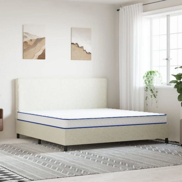 vidaXL Memory-Schaum-Matratze 200x200x17 cm Weiß, 4013421