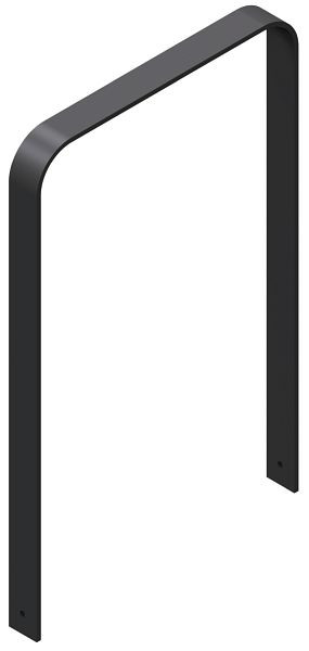 Schake Anlehnbügel aus Flachstahl gebogen, 80 x 12 mm, ohne Querholm, Gesamtbreite: 750 mm, feuerverzinkt und beschichtet DB 703, 4052_075B