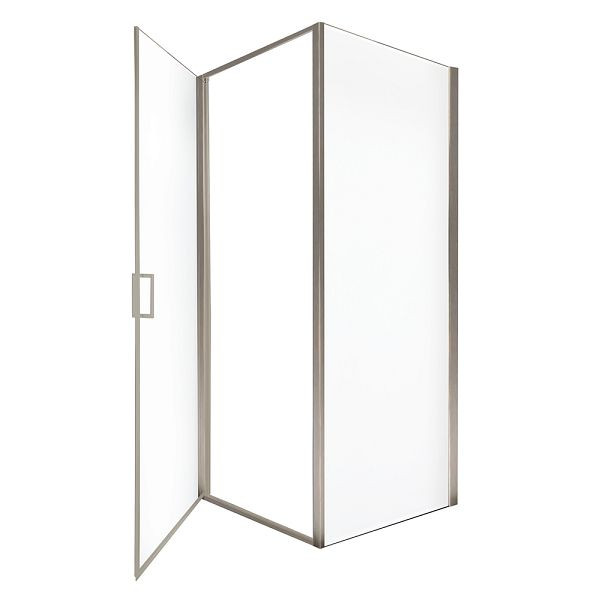 HOME DELUXE Duschkabine LIVIA - Maße 100 x 195 cm, Farbe Chrom, 59148