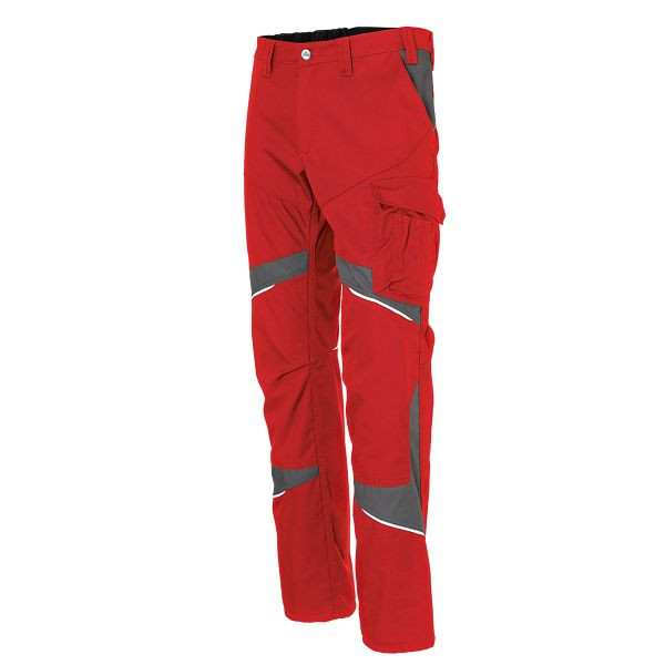 Kübler ACTIVIQ cotton+ Damenhose, Farbe: mittelrot/anthrazit, Größe: 34, 2550 3421-5597-34