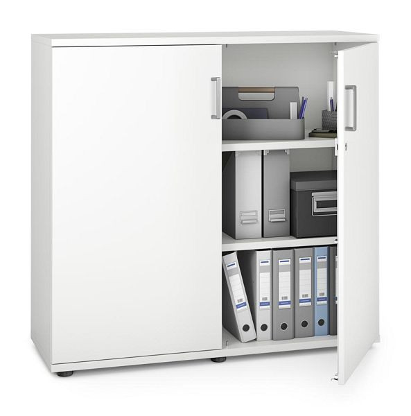 Deskin Flügeltürenschrank MULTI MODUL-PRO, Dekor weiß, B 1200 x H 1140 x T 420 mm, 351803