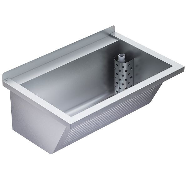 KWC Waschtrog, Sirius, Edelstahl, 750x354x500 mm, Ablauf rechts, 2030045754