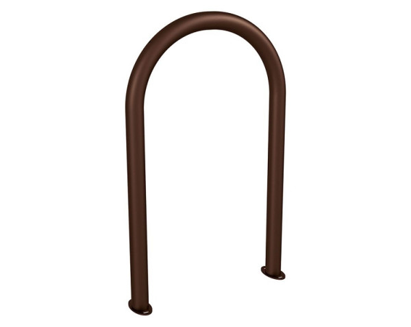 Procity Fahrradbügel in Büroklammerform Ø60 mm - Auf Bodenplatten, RAL 8017, 291051.8017