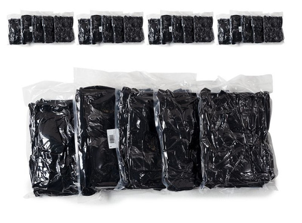 DENIOS Sandsäcke, gefüllt mit Wasser-absorbierendem Granulat, mit Griffen, schwarz, Set, VE: 100 Stück, 321337