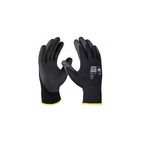 PRO FIT HPT-Polymer-Feinstrickhandschuh schwarz / schwarz, Größe: 11, VE: 12 Paar, 87755-11