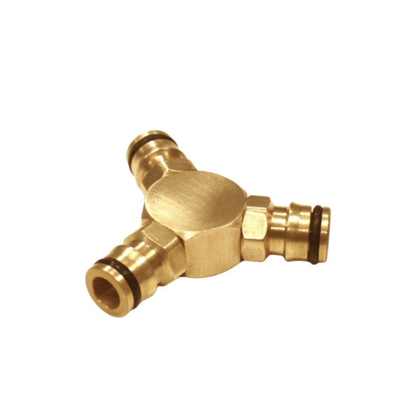 ewuaqua iWater Kupplung Y-Stück (3-Wege-Verbinder) aus Messing, VE: 10 Stück, 73341M