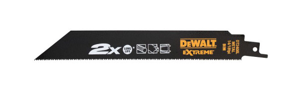 DeWalt Säbelsägeblatt BIM Metall 203mm, VE: 5 Stück, DT2408L-QZ
