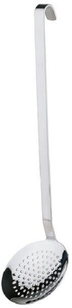 APS Schaumlöffel, Ø 14 cm, Länge 50,5 cm, 18/8 Edelstahl, schwere Qualität, rutschsicherer Griff, 00723