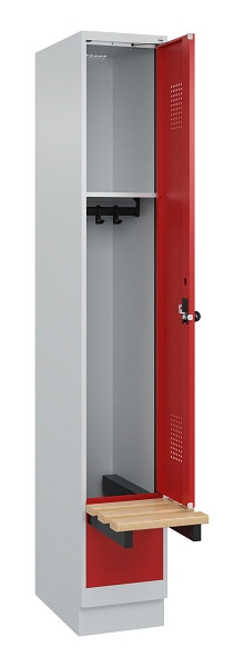 C+P Spind Evolo PLUS, 1 Abteile, 1950x300x815mm, 7035/3000, Drehriegel, 049040-10 S10003