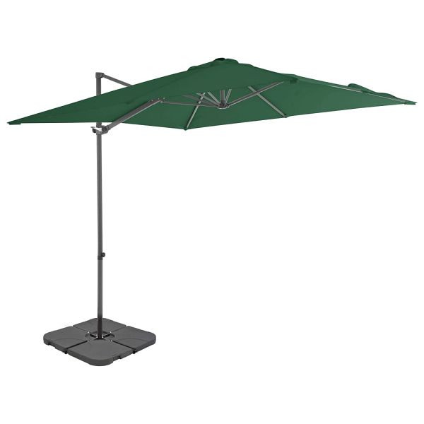 vidaXL Sonnenschirm mit Schirmständer Grün, 276336, 8719883591858