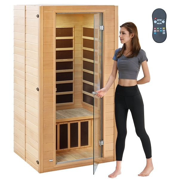 VEVOR Infrarotkabine Infrarotsauna Wärmekabine Saunakabine 1-2 Personen 1400W, YHWMZSNF12RT6Y80MV2