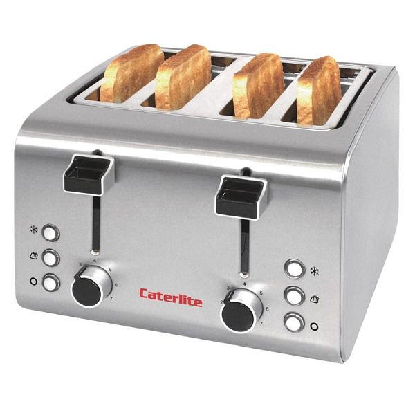 Caterlite 4-Schlitz Toaster Edelstahl, CP929