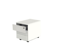 Produktbild von Kerkmann Rollcontainer mit Zentralschloß, Palermo, B 420 x T 600 x H 540 mm, Weiß, 12464710 Kerkmann Rollcontainer mit Zentralschloß, Palermo, B 420 x T 600 x H 540 mm, Weiß, 12464710