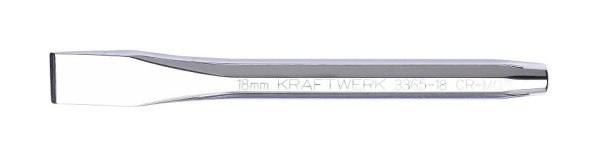 Kraftwerk Flachmeissel 12 mm x 130 mm achtkant, voll poliert, 3365-12