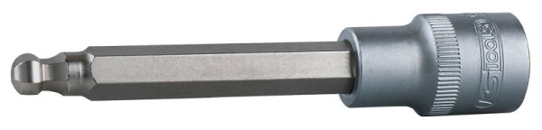 KS Tools 1/2" Bit-Stecknuss Innensechskant mit Kugelkopf, lang, 6 mm, 240mm, 911.5313