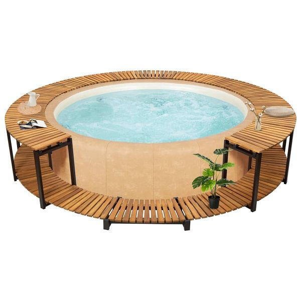 vidaXL Whirlpool-Verkleidung 273x53 cm Akazie Massivholz, 310091