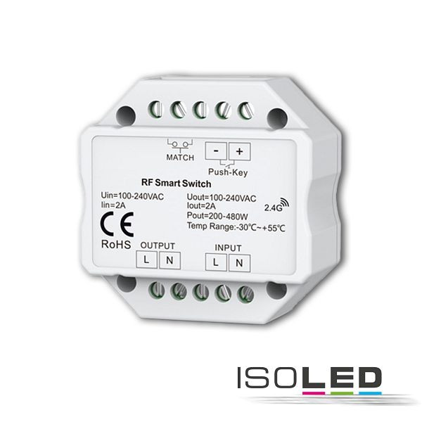 ISOLED Sys-Pro + Zigbee 3.0 Push/Funk Switch, 230V AC, 360 VA, 115968