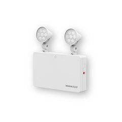 ENOVALITE LED-Fluchtwegleuchte Twin-Spot, Notausgang mit Notstromeinheit, 274 x 274 x 49 mm, 6 W, ELED200108