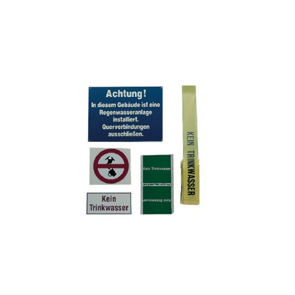 ewuaqua Kennzeichnungs-Set Regenwassernutzungsanlage, 10090