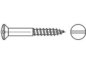 Holzschrauben DIN 95 A 2 5 x 90 VE=S (200 Stück)
