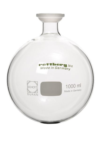 Rettberg Auffangkolben, 250 ml, rund, Kugelschliffschale KS 35, beschichtet, 107000118