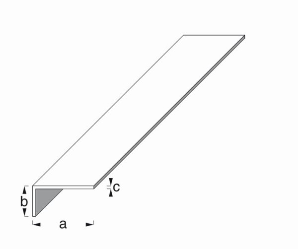 Vormann PVC Winkelprofile 20 x 10 x 1,5, ungleichschenklig, weiß, 1m, 054120100W