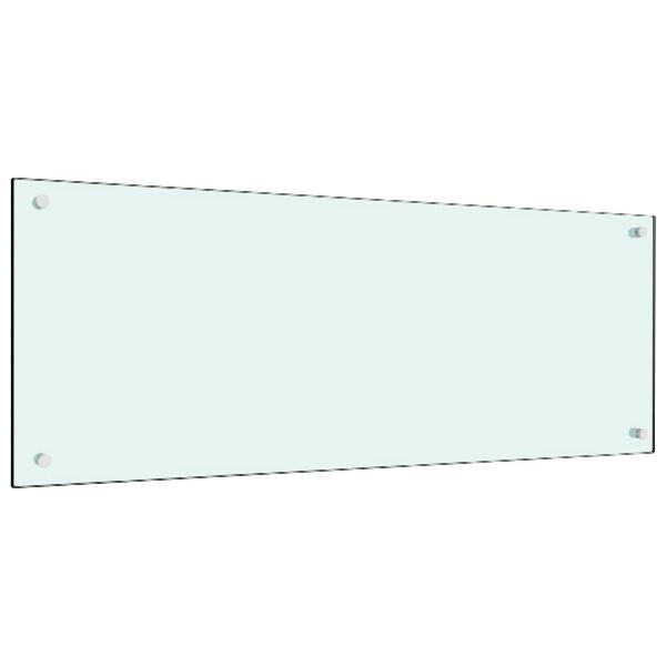vidaXL Küchenrückwand Weiß 100x40 cm Abmessung Hartglas, 249460