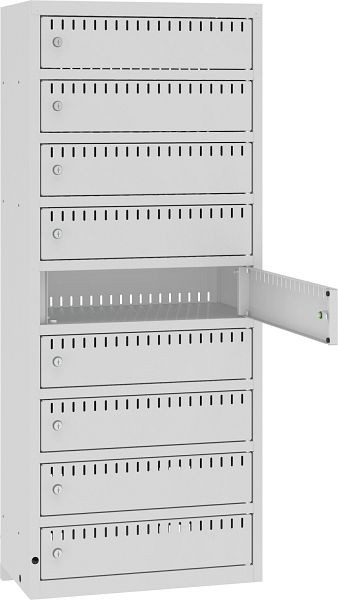 Eurobox Elektro-Ladeschrank/ E-Bike-Akku-Ladestation, 9 Fächer, wandhängend, 1300-055109