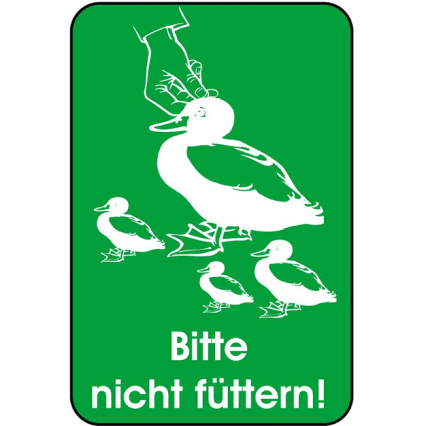 Stein HGS Hinweisschild, Bitte nicht füttern!, 400 x 600 mm, 14873
